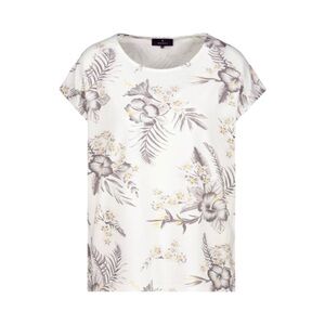MONARI Floral Women's Top - White and Gray